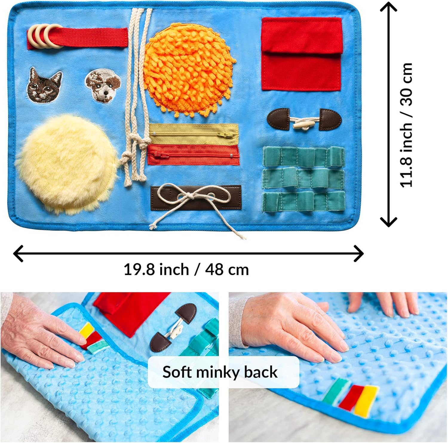 Tavola sensoriale con diverse attività